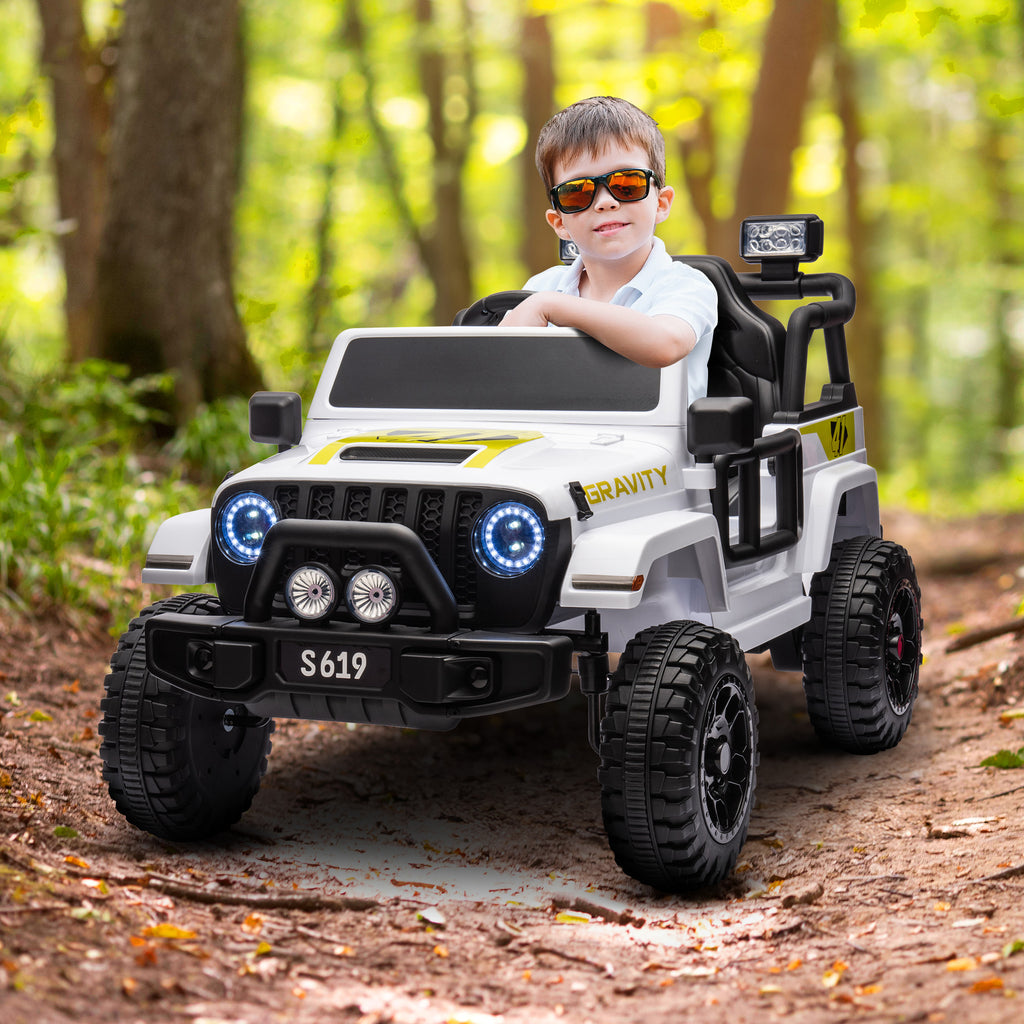 Kahuna S619 Gravity Kinder Elektro-Aufsitzauto – Weiß