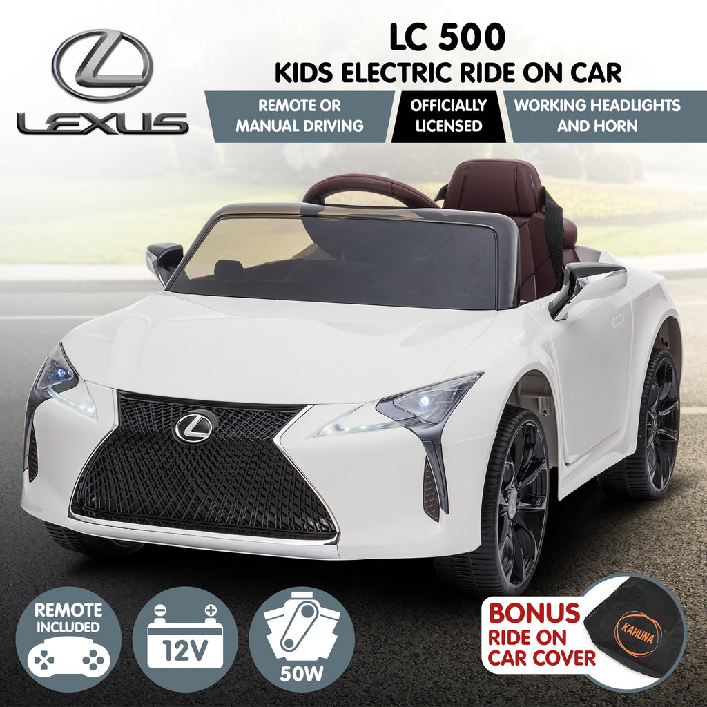 Kahuna Lizenziertes Lexus LC 500 Kinder Elektro-Fahrzeug - Weiß