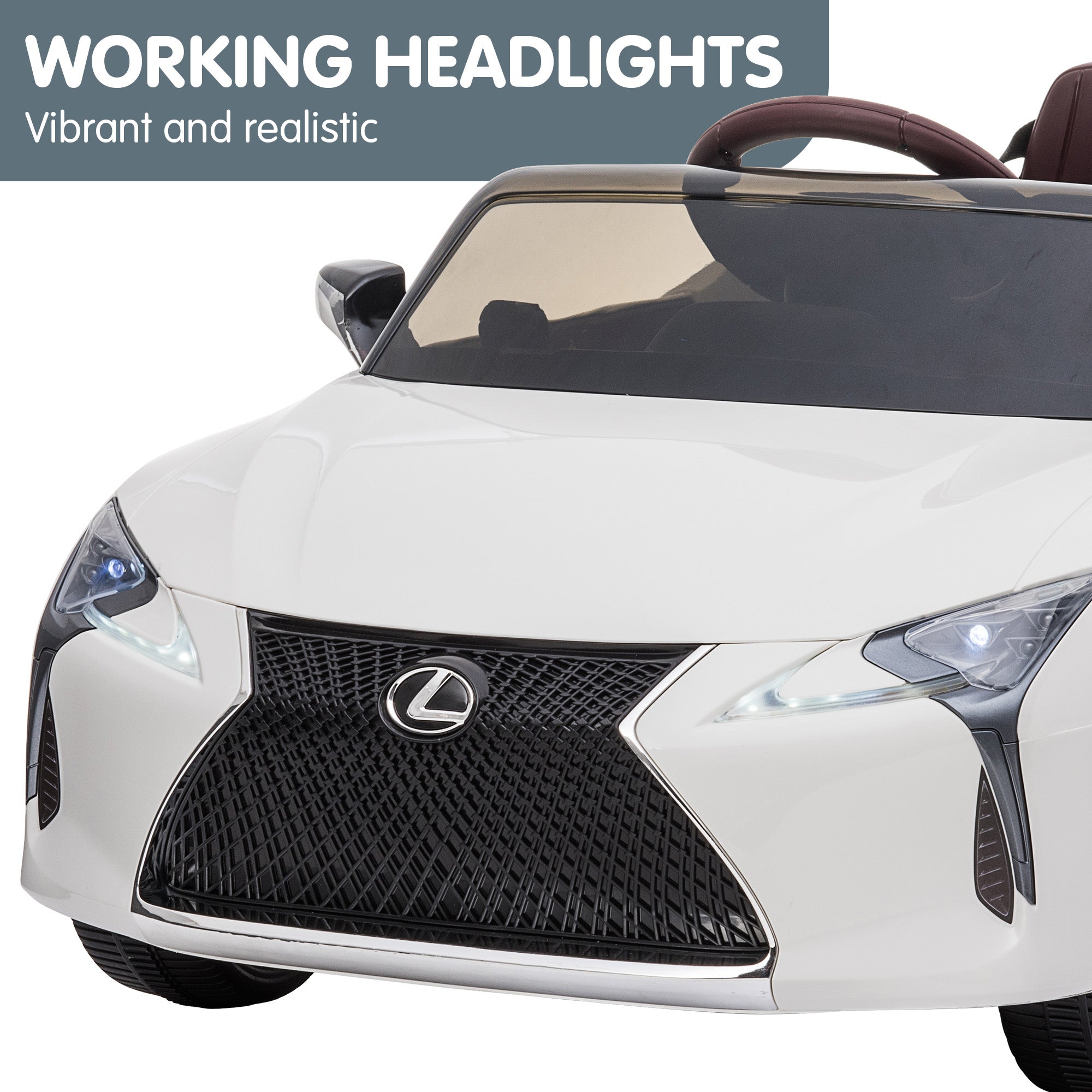 Kahuna Lizenziertes Lexus LC 500 Kinder Elektro-Fahrzeug - Weiß
