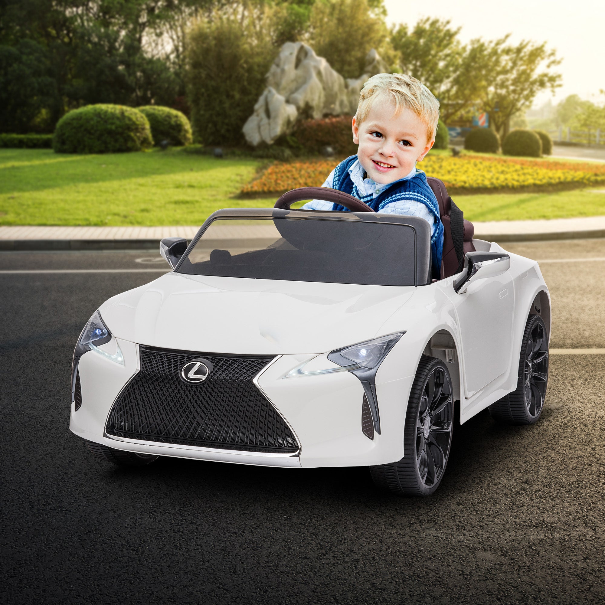 Kahuna Lizenziertes Lexus LC 500 Kinder Elektro-Fahrzeug - Weiß