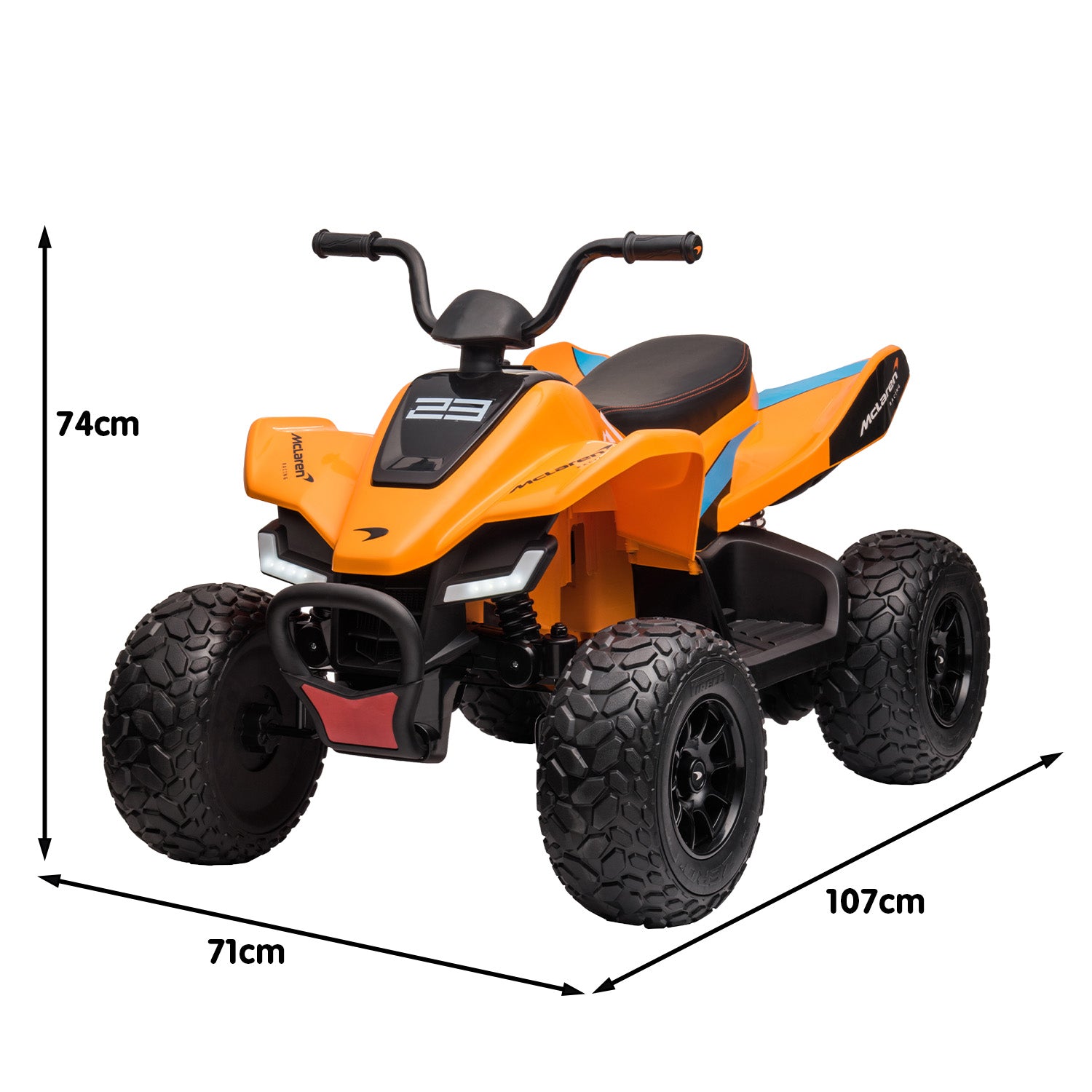 Kahuna Lizenzierter MCL35 McLaren Kinder Elektro-Quad - Orange