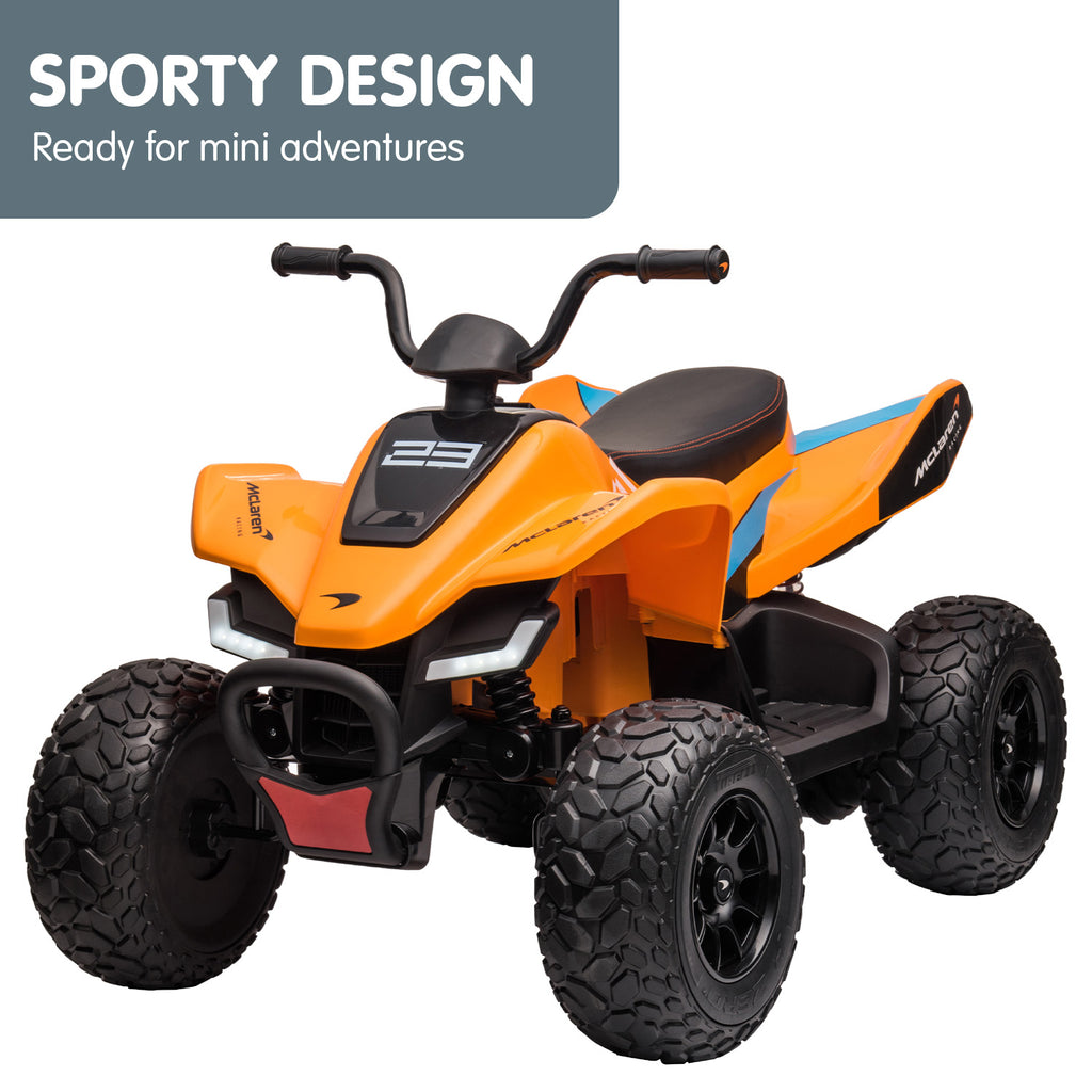 Kahuna Lizenzierter MCL35 McLaren Kinder Elektro-Quad - Orange