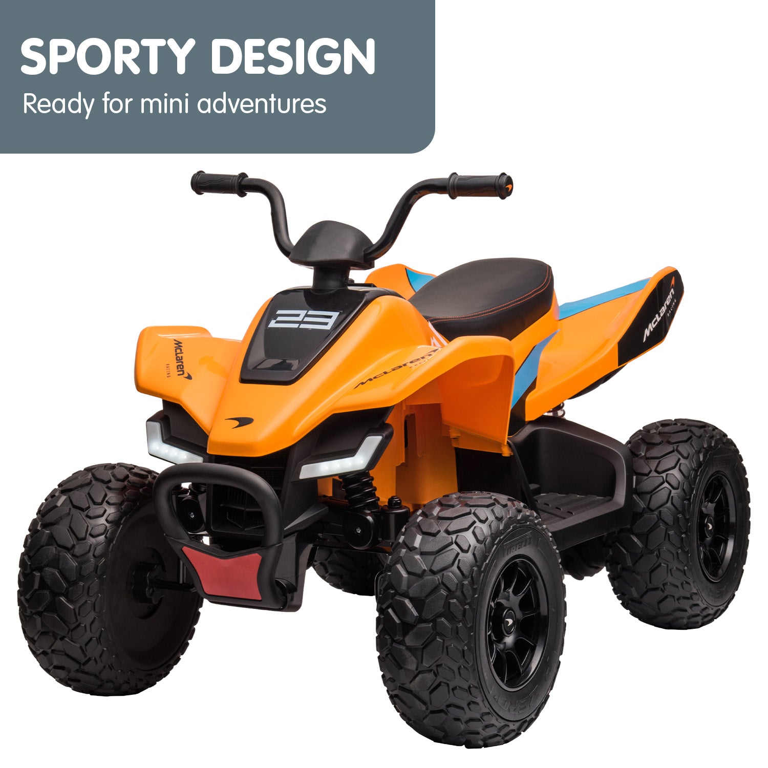 Kahuna Lizenzierter MCL35 McLaren Kinder Elektro-Quad - Orange