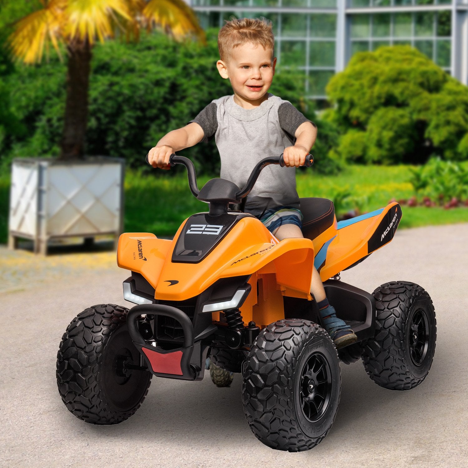 Kahuna Lizenzierter MCL35 McLaren Kinder Elektro-Quad - Orange