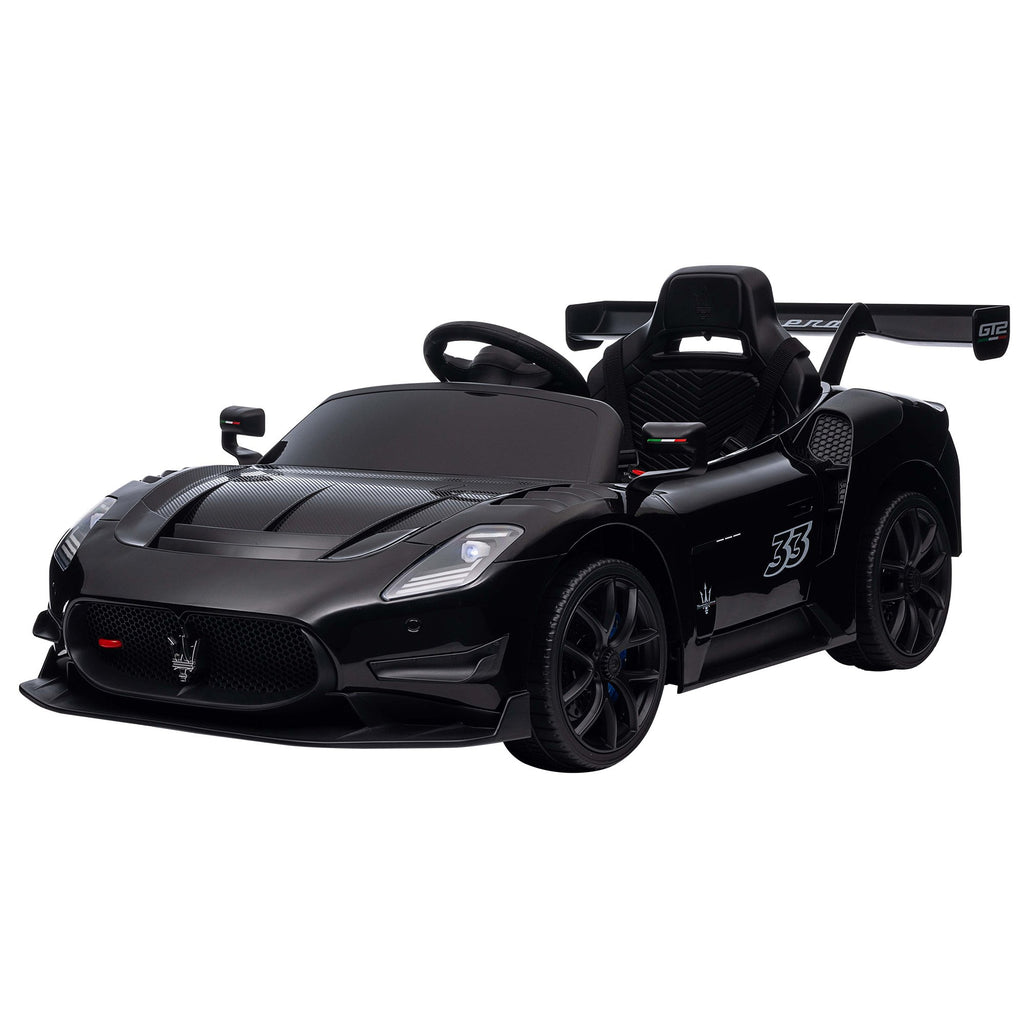 Kahuna Maserati MC20 GT2 Lizenzierte elektrische Kinder-Aufsitz-Rennauto Schwarz