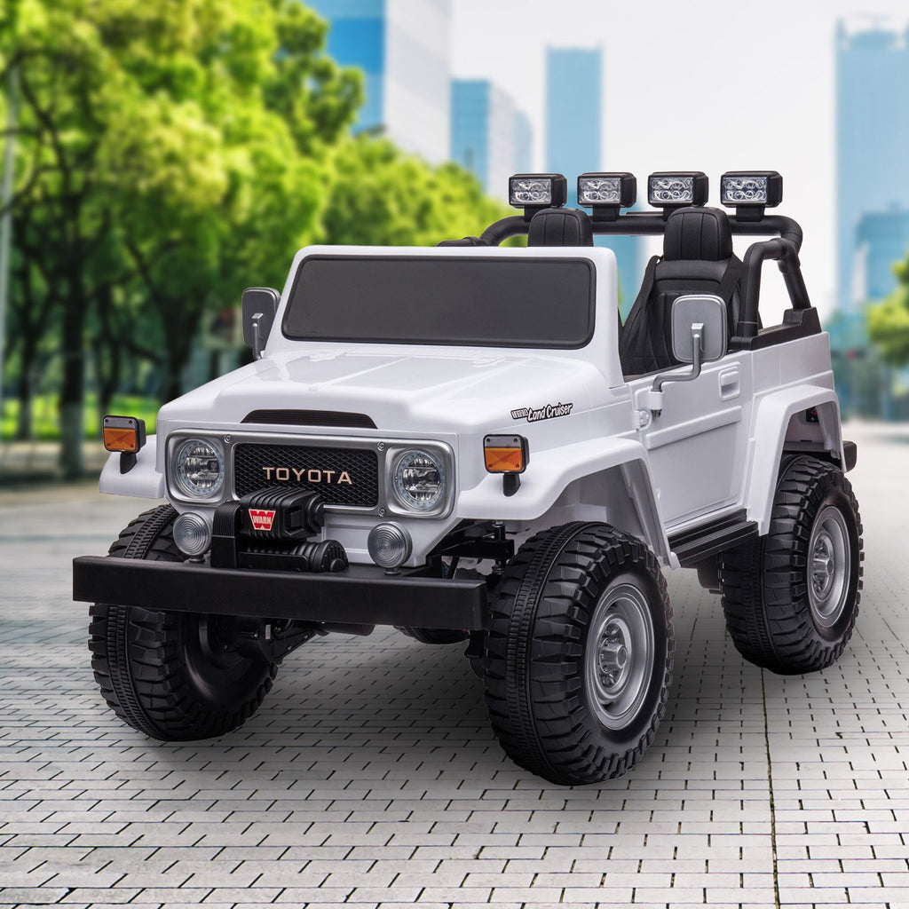 Kahuna Lizenzierter Toyota FJ-40 Kinder Elektro-Spielfahrzeug 80W - Weiß