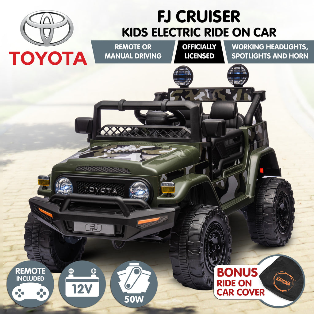Kahuna Authorised Toyota FJ Cruiser Kinder Elektroauto – Grün