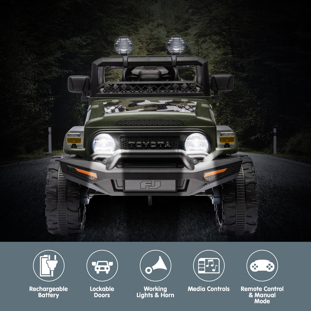 Kahuna Authorised Toyota FJ Cruiser Kinder Elektroauto – Grün