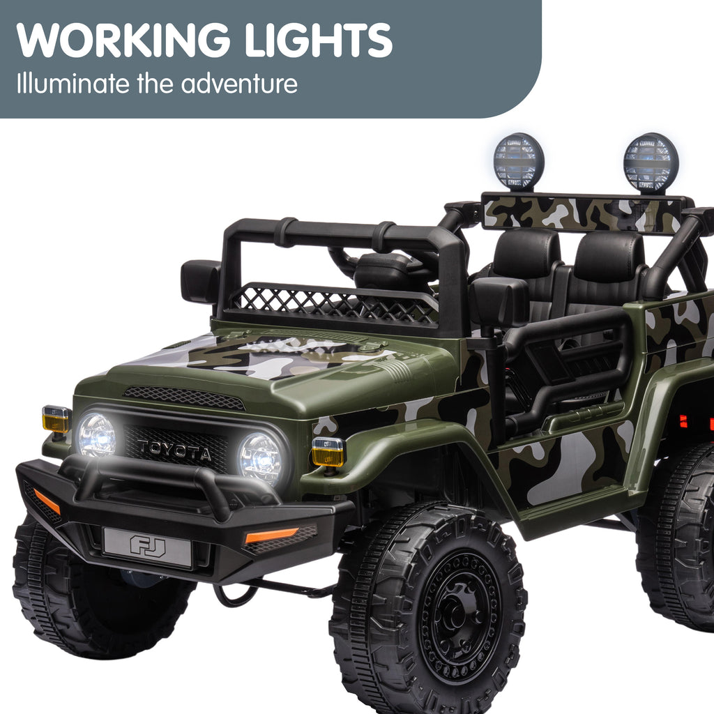 Kahuna Authorised Toyota FJ Cruiser Kinder Elektroauto – Grün