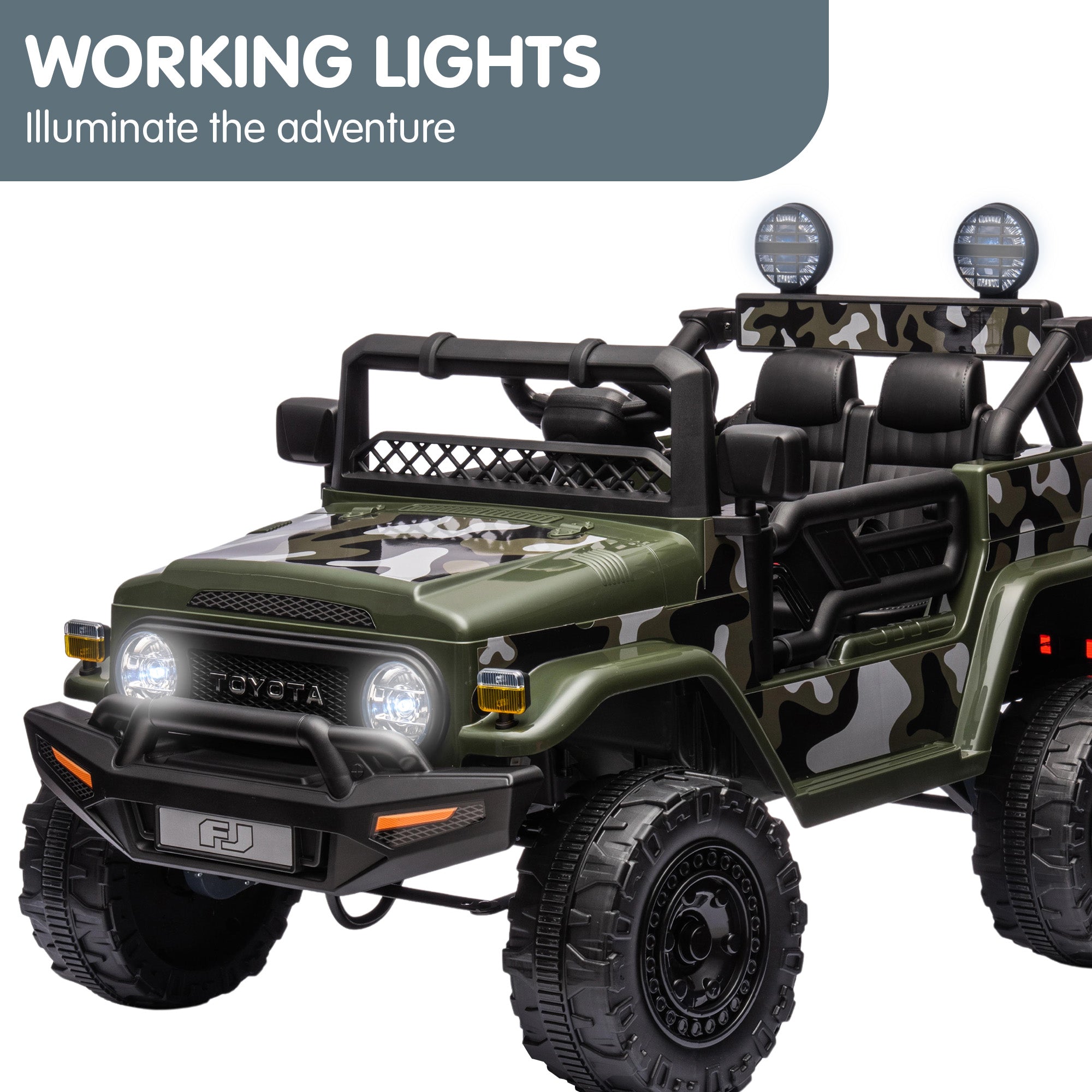 Kahuna Authorised Toyota FJ Cruiser Kinder Elektroauto – Grün