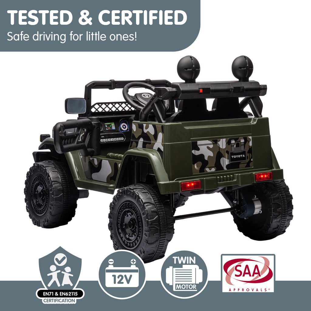 Kahuna Authorised Toyota FJ Cruiser Kinder Elektroauto – Grün