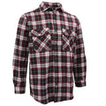 Herren Flanellhemd aus 100 % Baumwolle, Langarm, kariert, mit Taschen, Vintage Ash Plaid, L