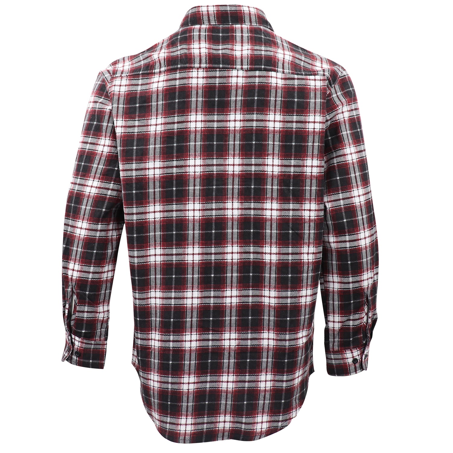 Herren Flanellhemd aus 100 % Baumwolle, Langarm, kariert, mit Taschen, Vintage Ash Plaid, L