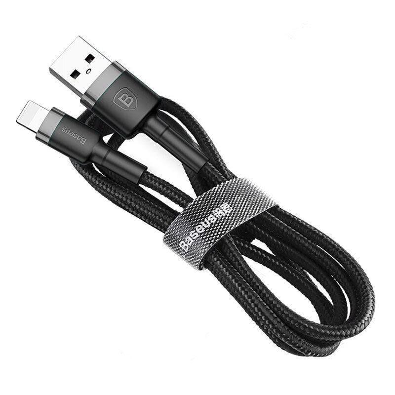 Baseus USB Ladekabel Datenkabel Ladegerät für iPhone 13 12 11 XS XR 8 7 iPad 1 Stück 1M - Rot+ Rot