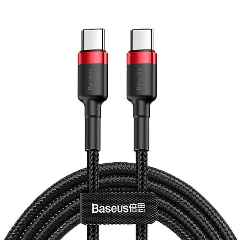 Rot Schwarz Baseus 60W 100W USB C auf Typ C Ladekabel PD Schnellladung für Samsung - 2m 100w