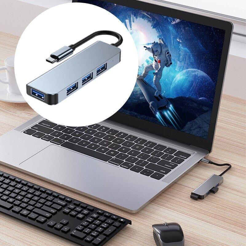 8/6/4-in-1 USB-C Hub Adapter Typ-C Hub HDMI für Macbook Pro/Air iPad Pro Laptop – 8-IN-1