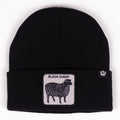 Goorin Sheep for Brains Beanie Mütze Warme Winter Skimütze Tierserie - Schwarz