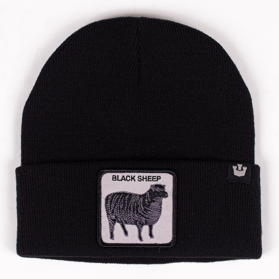 Goorin Sheep for Brains Beanie Mütze Warme Winter Skimütze Tierserie - Schwarz