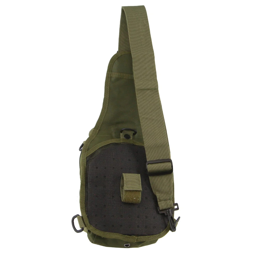 Pierre Cardin Umhängetasche Taktischer Sling Bag Rucksack Army Style in Grün