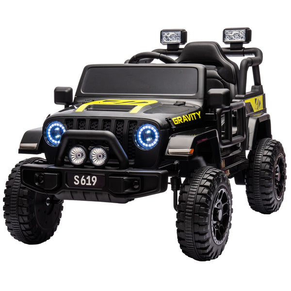 12V Kinder Elektrofahrzeug Jeep – Schwarz