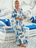 Modell 9 Lockeres Kaftankleid – Strand-Cover-up im Resort-Stil für Damen