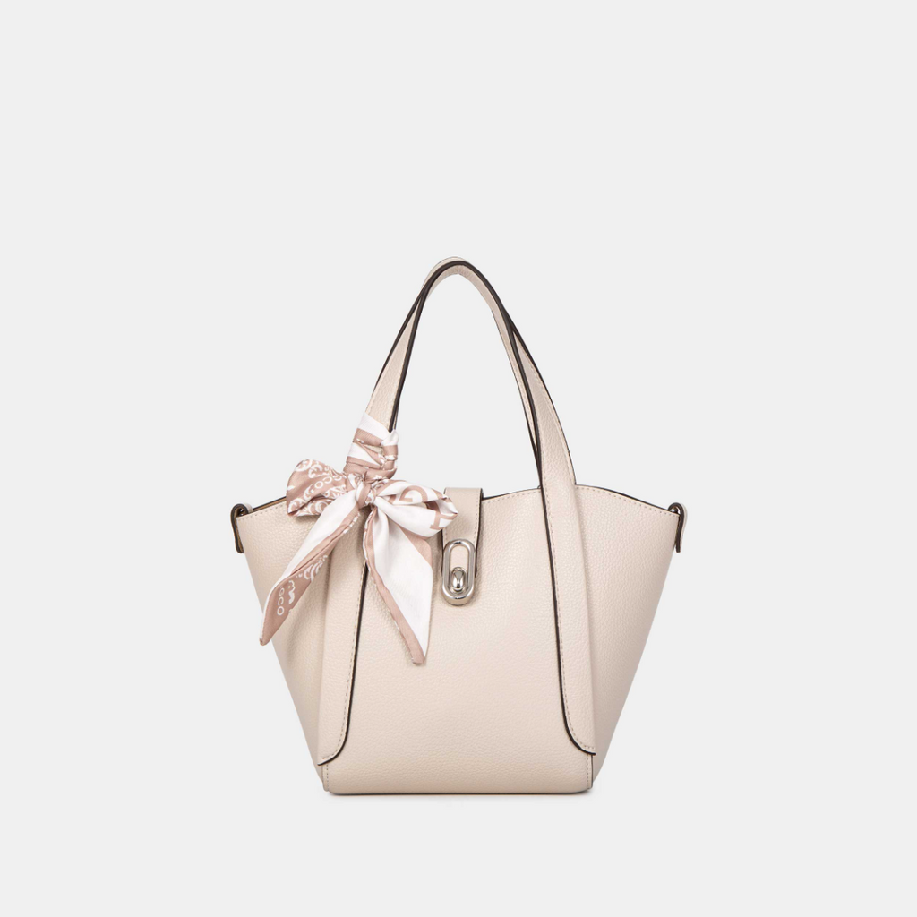 Bagco Noelle Leather Tote-Apricot