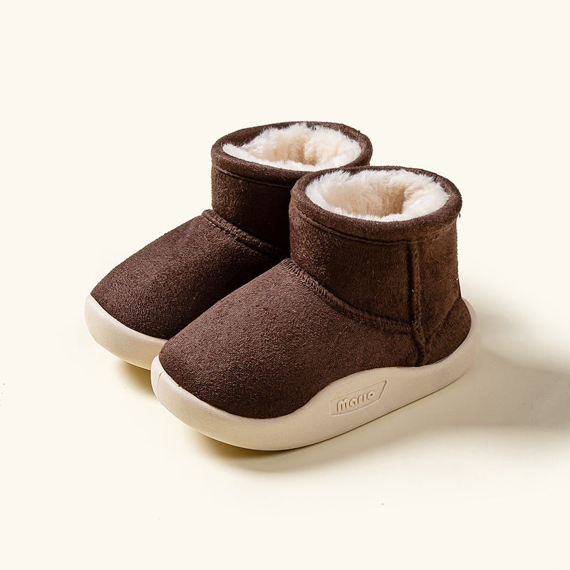 Kids Fleece Lined Winter Snow Boots