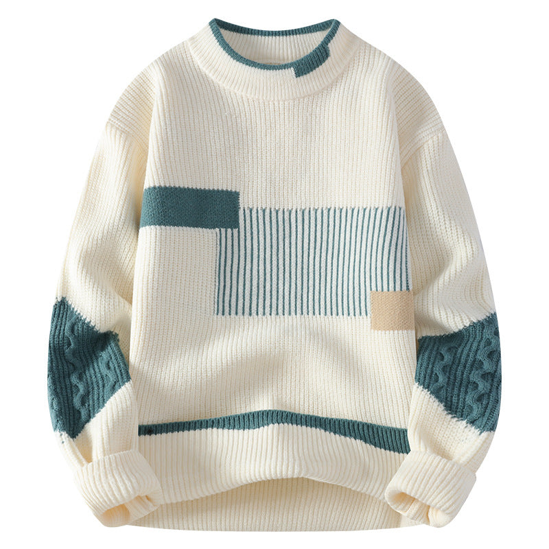 Mens Half Turtleneck Knit Sweater
