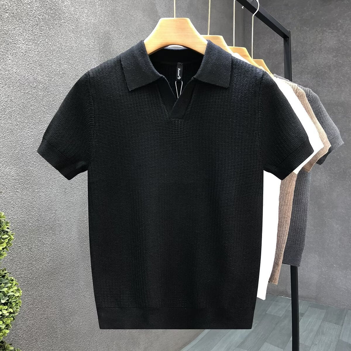 Mens Lyocell Knitted T-Shirt