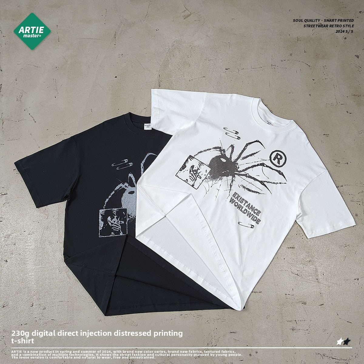 Mens Oversize Printed Cotton T-Shirt