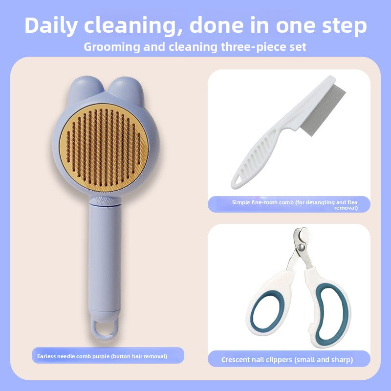 Pet Grooming Brush for Cats and Dogs