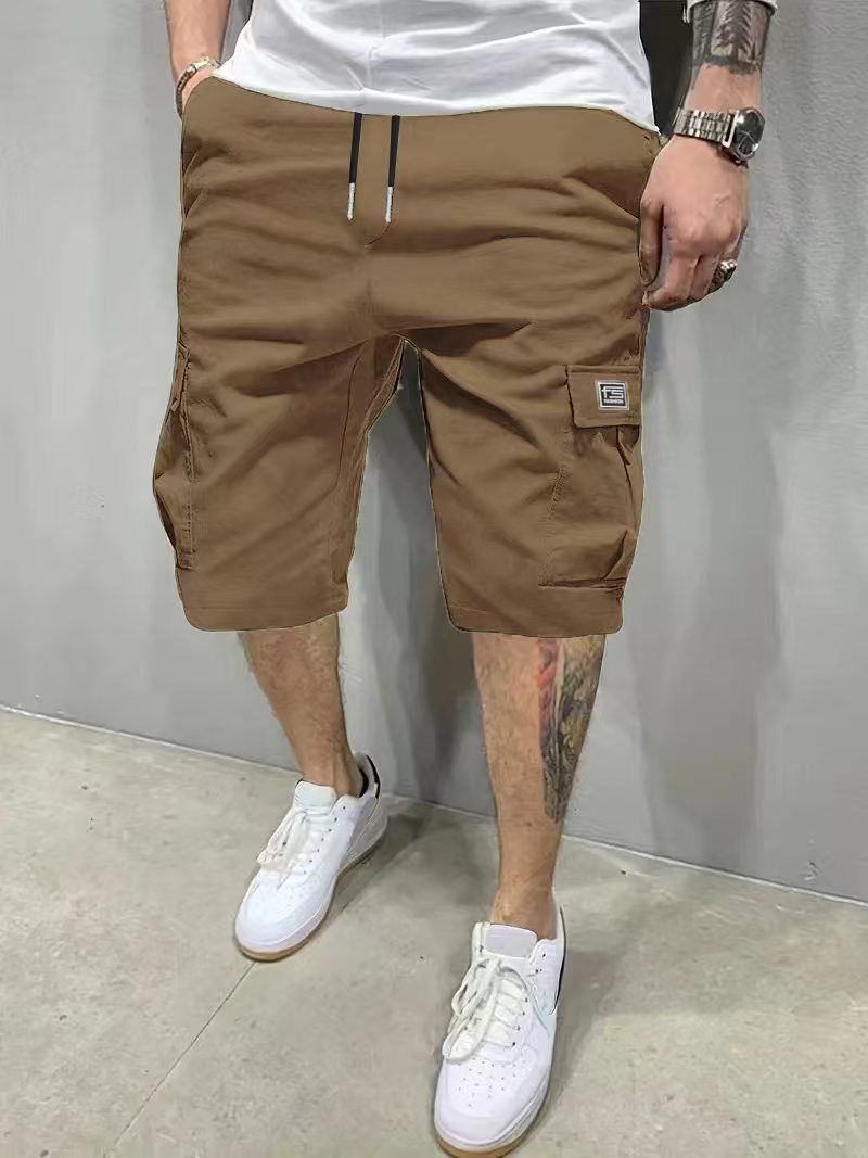 Mens Summer Shorts Straight Cut Beach Pants