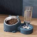 Dual bowl pet feeder