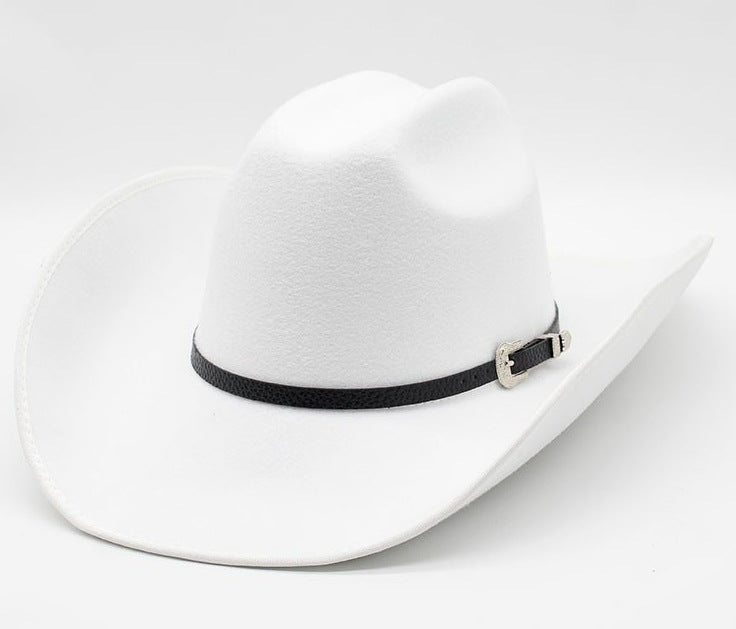 Ethnic Style Cotton Felt Hat with Feather Details
