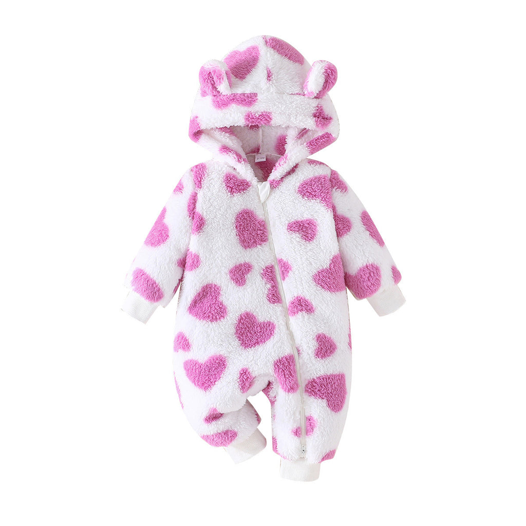 Kids' Hooded Long Sleeve Romper