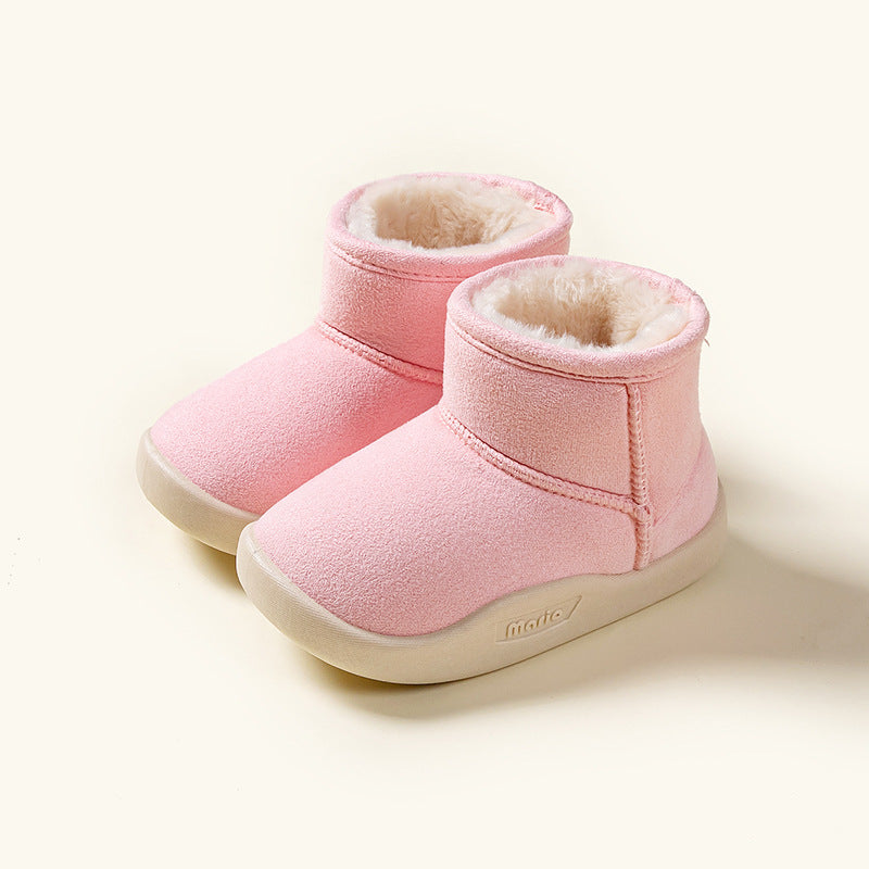 Kids Fleece Lined Winter Snow Boots