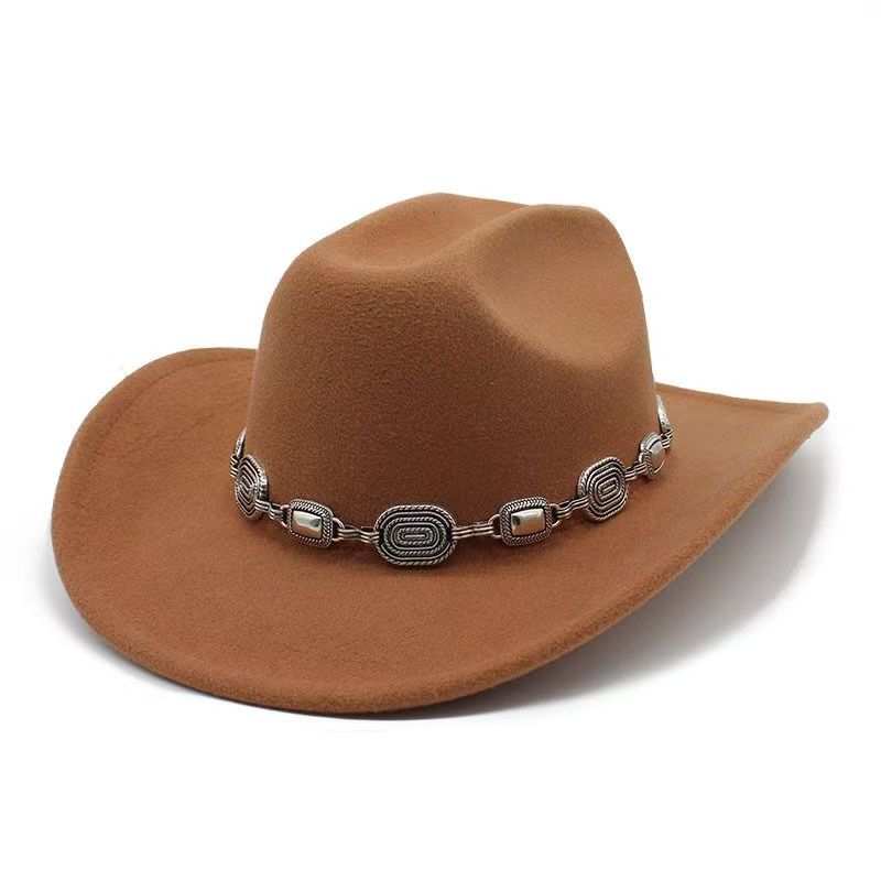 Ethnic Style Cotton Felt Hat with Feather Details