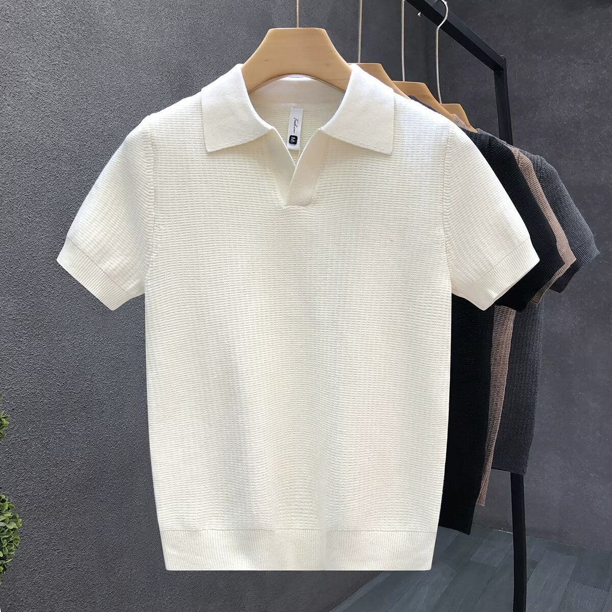 Mens Lyocell Knitted T-Shirt