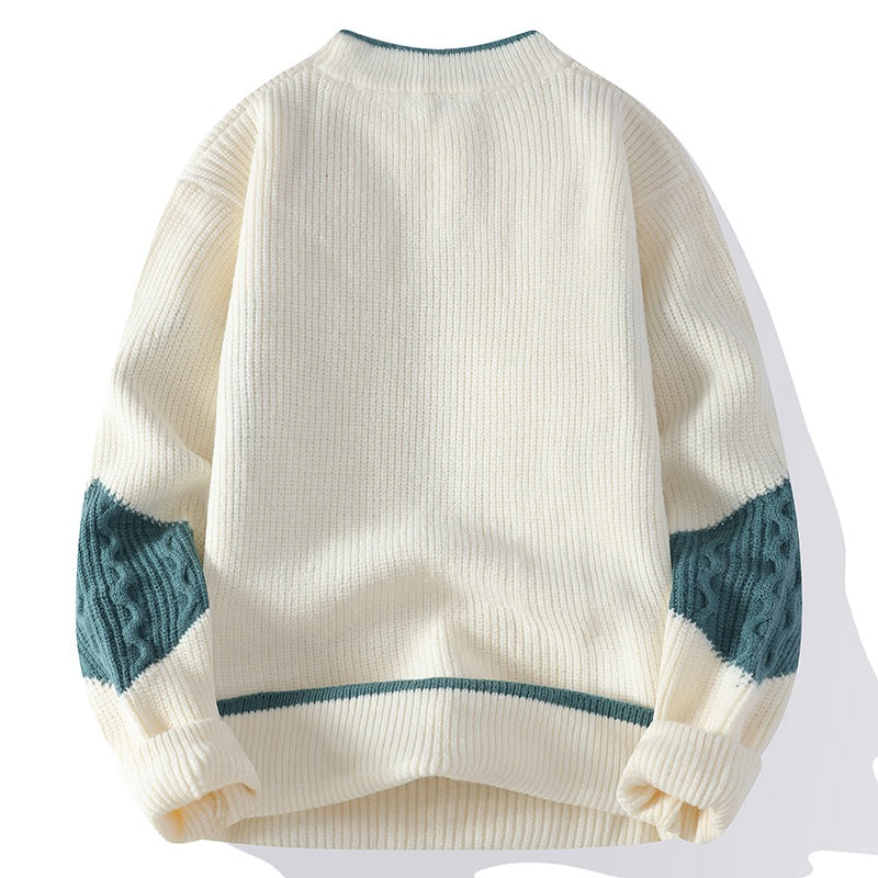 Mens Half Turtleneck Knit Sweater