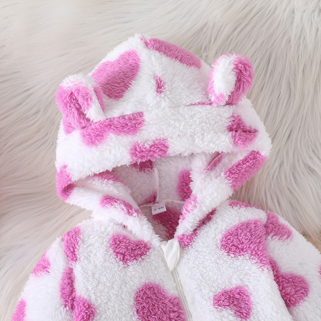 Kids' Hooded Long Sleeve Romper