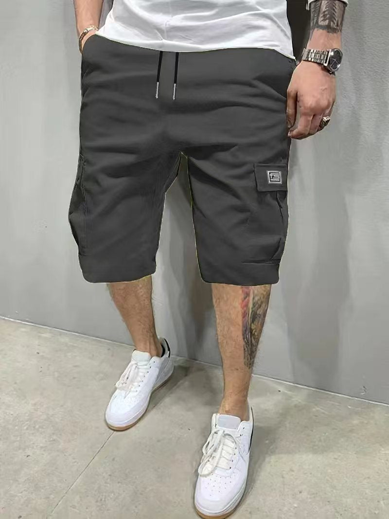 Mens Summer Shorts Straight Cut Beach Pants