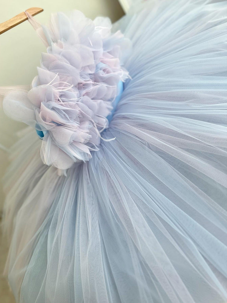Fluffy Mesh Princess Dress for Special Occasions