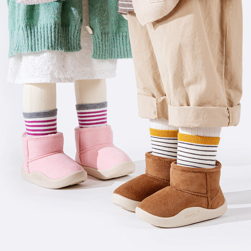 Kids Fleece Lined Winter Snow Boots