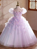 Girls Elegant Princess Performance Dress
