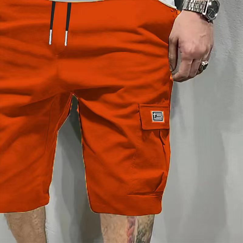 Mens Summer Shorts Straight Cut Beach Pants