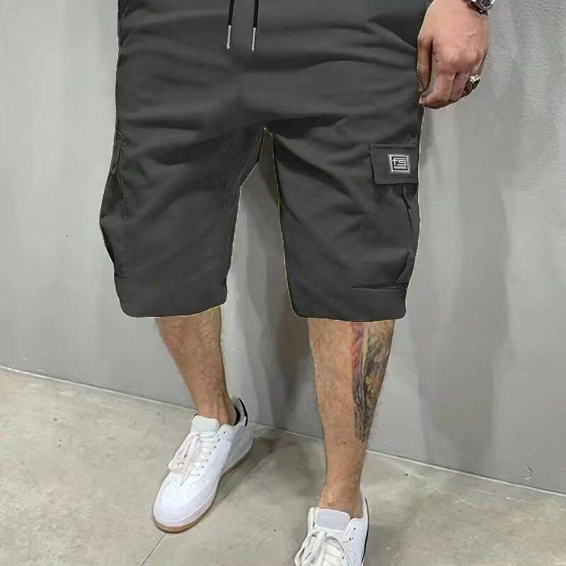 Mens Summer Shorts Straight Cut Beach Pants