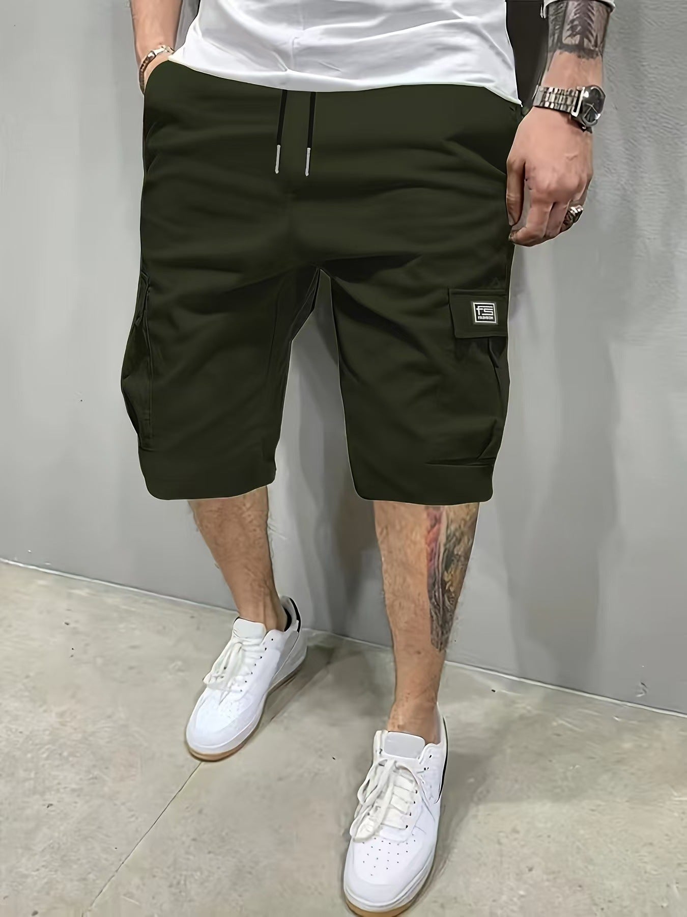 Mens Summer Shorts Straight Cut Beach Pants